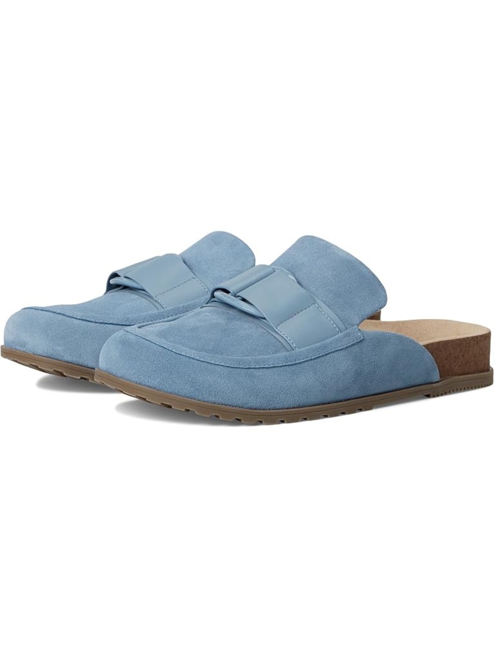 VIONIC Jordan Clog/Mule Slip-on Shoe in Vintage Blue Haze Suede